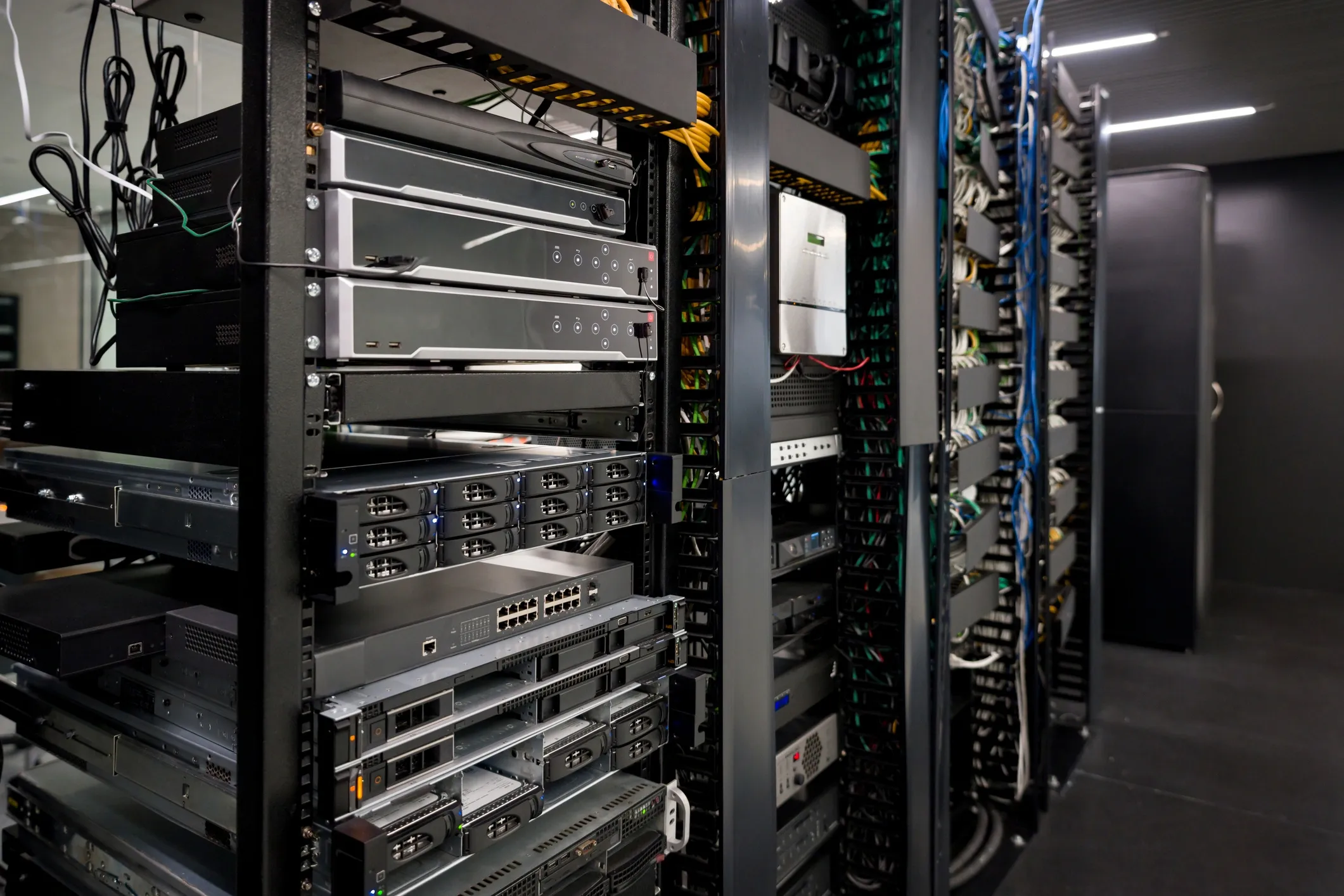 Server rack and networking electronics
